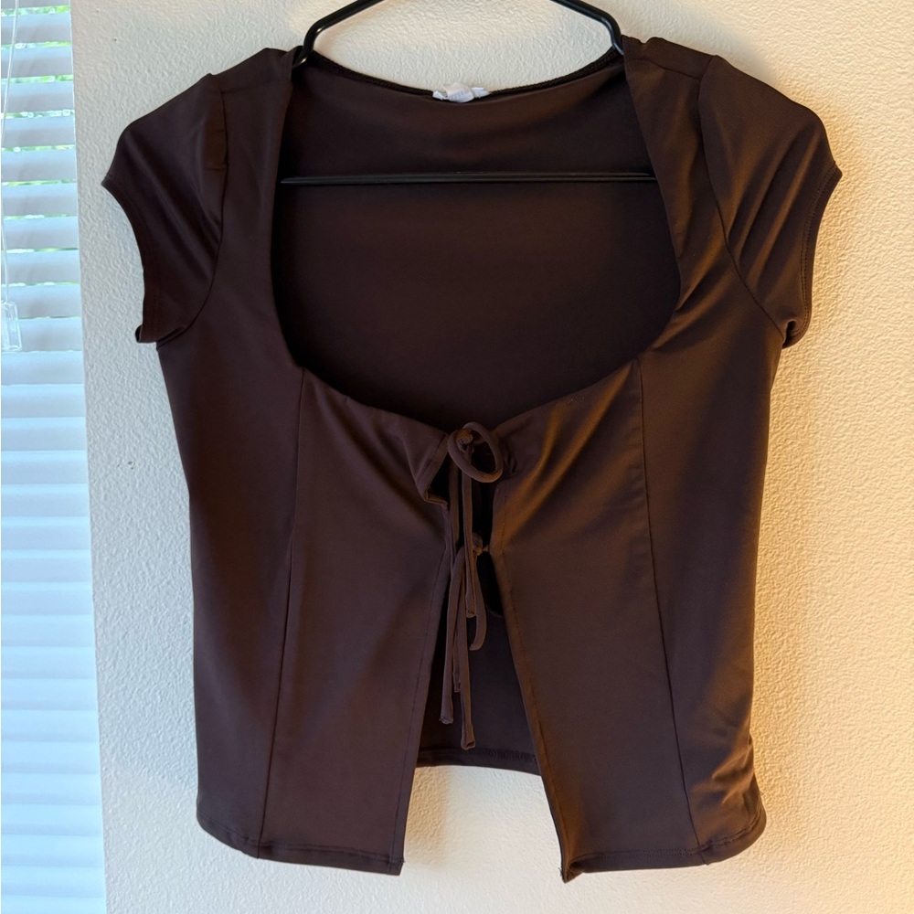 Garage Chocolate Brown Top